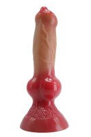RedRoot Surge Dildo – Kompakter Wolf-Dildo, 18 cm, mit Adernstruktur & kräftigem Saugnapf