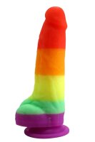 Rainbow Bliss Dildo – Der bunte Genuss, 20 cm,...