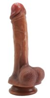 PowerShaft Xtreme – Realistic Silicone Dildo, 21.5 cm, Extra Filling & Stable with Suction Base