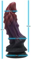 Celestial Howler Dildo – Fantasie-Silikondildo, 22 cm, galaktische Klauenstruktur & Saugnapf