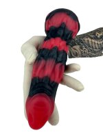 Crimson Coil Dildo – Spiral Fantasy Dildo, 21 cm, Organic Texture & Intense Sensation
