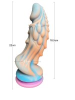 Coral Dream Leviathan – Fantasy dildo with oceanic structure, 22 cm, flexible silicone