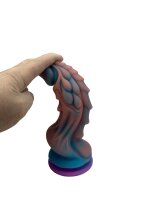 Coral Dream Leviathan – Fantasy dildo with oceanic structure, 22 cm, flexible silicone