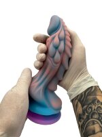 Coral Dream Leviathan – Fantasy dildo with oceanic structure, 22 cm, flexible silicone