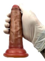 IronRoot Compact – Kompakter realistischer Dildo aus medizinischem Silikon, 18 cm, mit Saugnapf