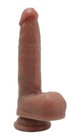 Velvet Brute – Realistic Silicone Dildo with Balls, 18 cm, detailed veins & suction base