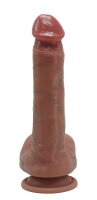 Granite Pulse – Anatomical Silicone Dildo, 22 cm, textured veins & realistic design