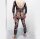 Geometric Desire Open Crotch Men’s Bodystocking – Ouverter Herren-Bodystocking mit geometrischem Netz & Langarm, Einheitsgröße XS–M (EU 34–40)