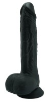 RealFeel Power Dildo – 22 cm Schwarzer Vibrator mit Vibration, Rotation, Bewegung & Wärmefunktion