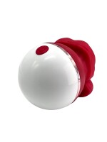 Big Mouth White Pleasure Vibrator - 5 Saugmodi, realistische Zungenbewegungen, wasserdicht und wiederaufladbar