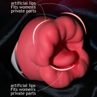 Big Mouth Rose Red Saug-Vibrator - 5 Saugmodi, 3 Geschwindigkeiten, wasserdicht und wiederaufladbar