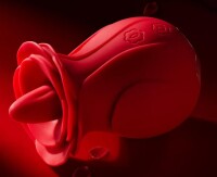 Velvet Rose Zungenvibrator - 5 Vibrationsmodi, 3 Geschwindigkeiten, kompakt und wiederaufladbar