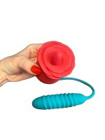 Begonia Angel Beginner Vibrator with Windmill Tongue – 7 Modes, 25 cm, USB Rechargeable