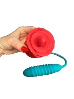 Begonia Angel Beginner Vibrator with Windmill Tongue – 7 Modes, 25 cm, USB Rechargeable
