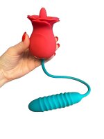 Begonia Angel Beginner Vibrator with Windmill Tongue – 7 Modes, 25 cm, USB Rechargeable