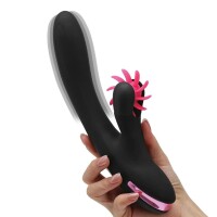 Begonia Angel Beginner Vibrator with Windmill Tongue – Schwarze Edition für intensive Sinneserlebnisse
