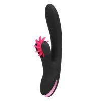 Begonia Angel Beginner Vibrator with Windmill Tongue – Schwarze Edition für intensive Sinneserlebnisse