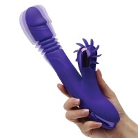 Begonia Angel Realistic Telescopic Vibrator with Windmill...