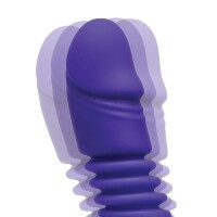Begonia Angel Realistic Telescopic Vibrator with Windmill Tongue – Lila Eleganz für intensive Erlebnisse