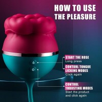Rose Duo Vibrator – Klitorale Zungenstimulation und...