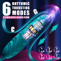 Rose Duo Vibrator – Klitorale Zungenstimulation und stoßender Liebesei-Vibrator, doppelte Stimulation
