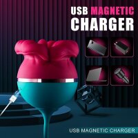 Velvet Bloom Duo – 9 Zungenmodi & 6 Stoßmodi, wasserdicht, USB-aufladbar