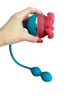 Lust Blossom Duo – Rosen-Licker mit 5 Modi & pulsierende Analkugeln mit 8 Vibrationsmustern, wiederaufladbar