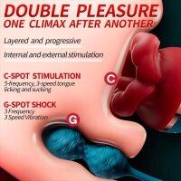Floral Ecstasy Duo – 5 Zungenmodi & 8 Vibrationsmuster, wasserdicht, USB-aufladbar