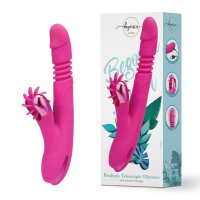 Begonia Angel Realistic Telescopic Vibrator with Windmill...