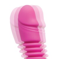 Begonia Angel Realistic Telescopic Vibrator with Windmill Tongue – Pinke Eleganz für intensive Sinnlichkeit