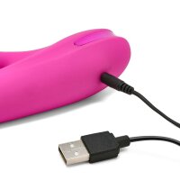Begonia Angel Realistic Telescopic Vibrator with Windmill Tongue – 25.5 cm, 7 Modes, USB