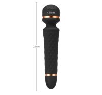 Begonia Angel Power Wand Massager – 21 cm Massage-Vibrator mit Strukturgriff, 10 Geschwindigkeiten, USB
