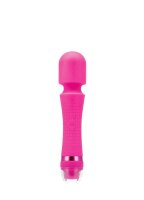 Begonia Angel Double Ended Wand – Beidseitiger Massagekopf & Vibrationszunge, 7+3 Kopfmodi, 4+3 Zungenmodi, wasserfest & USB wiederaufladbar, Silikon