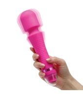 Begonia Angel Double Ended Wand – Beidseitiger Massagekopf & Vibrationszunge, 7+3 Kopfmodi, 4+3 Zungenmodi, wasserfest & USB wiederaufladbar, Silikon