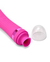 Begonia Angel Double Ended Wand – Beidseitiger Massagekopf & Vibrationszunge, 7+3 Kopfmodi, 4+3 Zungenmodi, wasserfest & USB wiederaufladbar, Silikon