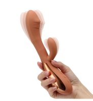 Begonia Angel Realistic G-Spot Rabbit Vibrator – Skin-like silicone, 10 vibration patterns, flexible clitoral arm, USB rechargeable