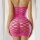 Fuchsia Desire Net Dress – Auffälliges Cut-Out-Minikleid in leuchtendem Pink für sinnliche Auftritte