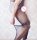 Midnight Lace Bow Open Crotch Men’s Bodystocking – Ouverter Herren-Bodystocking mit floraler Spitze, Schleifendetail & Netzbeinen, Einheitsgröße XS–L (EU 34–40)