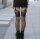 Ornate Belt Mesh Suspender Pantyhose – Fine mesh suspender look tights with integrated belt (S–L up to 80 kg)