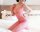 Neon Temptress Net Catsuit – open-crotch pink fishnet bodystocking, stretchy one-size XS–M