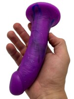 Cosmic Blaze Dildo – Ästhetischer Dildo im galaktischen Farbverlauf, 18 cm
