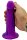 Nova Pulse Dildo – Galaktisch gebogener Liebesschacht, 18 cm, violett mit Glitzer & Saugnapf