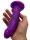 Nova Pulse Dildo – Galaktisch gebogener Liebesschacht, 18 cm, violett mit Glitzer & Saugnapf