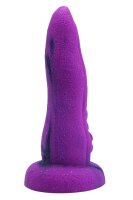 DeepSpire Embrace Dildo – Fantastisches Tentakel-Abenteuer mit Saugnäpfen, 19 cm, violett, strukturiert & glänzend