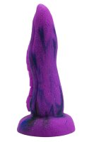 DeepSpire Embrace Dildo – Fantastisches Tentakel-Abenteuer mit Saugnäpfen, 19 cm, violett, strukturiert & glänzend
