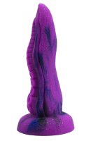 DeepSpire Embrace Dildo – Fantastisches Tentakel-Abenteuer mit Saugnäpfen, 19 cm, violett, strukturiert & glänzend