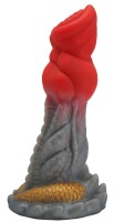 Dragons Heart Dildo – Der Feueratem, 20 cm, Drachenschuppen-Struktur für intensives Vergnügen