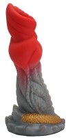 Dragons Heart Dildo – Der Feueratem, 20 cm, Drachenschuppen-Struktur für intensives Vergnügen
