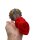 Inferno Fang Dildo – Drachenstruktur mit Schuppenrelief, 20 cm, feuerrot-gold