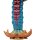 Abyssal Trident Dildo – Artistic silicone tentacle with luxurious blue-red-gold gradient, 44 cm length, masterful fantasy design